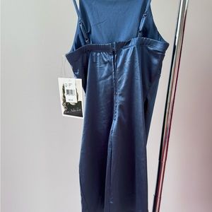 Satin Turquoise blue mini dress. Never worn. Original tags on